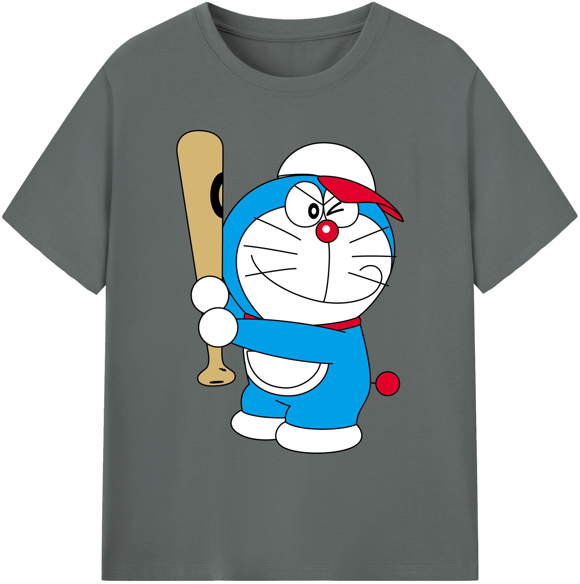 （画像用） ドラえもん Doraemon 綿100％ メンズ半袖Tシャツ｜肌触りやわらか＆通気性